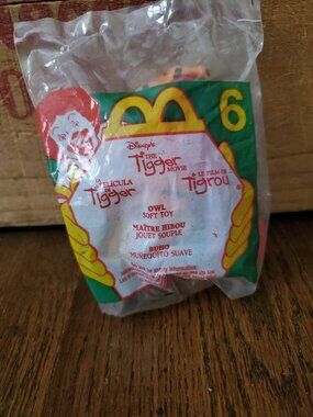 NEW 2000 McDonald’s Disney Tigger Movie Keychain Clip Owl Happy Meal Toy